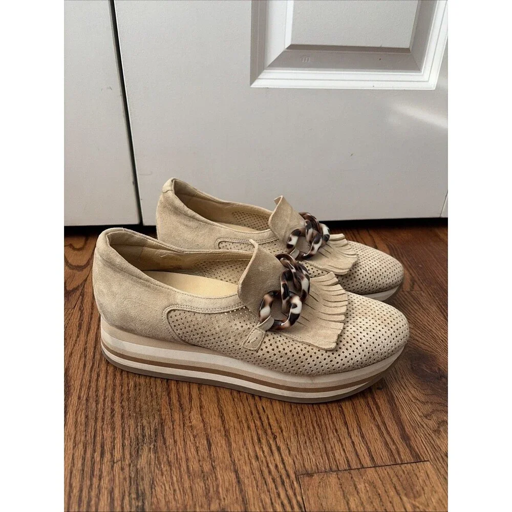 Softwaves Cadie Platform Sneakers Shoes Sand Camel Brown Size US 10.5 EU 41